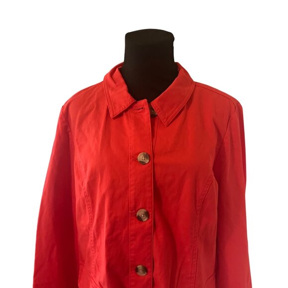 Appleseed's pink button up jacket size L - Picture 6 of 6